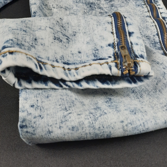 K Jordans acid washed jeans with zipper sides size 20W - Picture 4 of 7